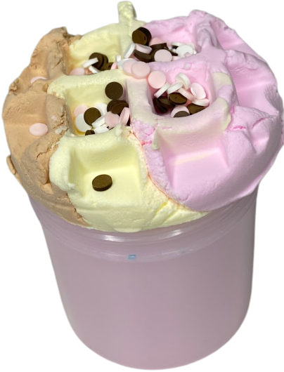 Neapolitan Waffle - DIY Waffle Slime