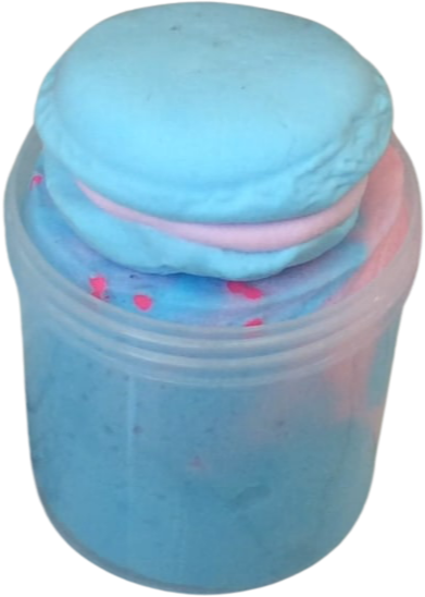 Cotton Candy Macaroon - DIY Slime Creation